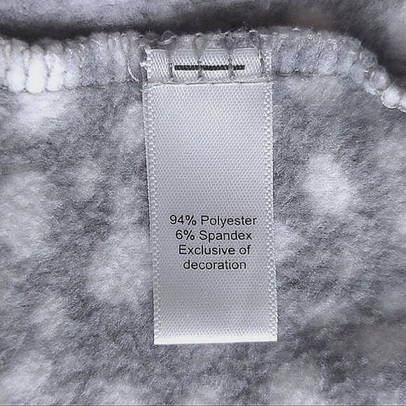 DKNY light grey cheetah print fluffy fleece pyjama set Size S - Picture 4 of 14